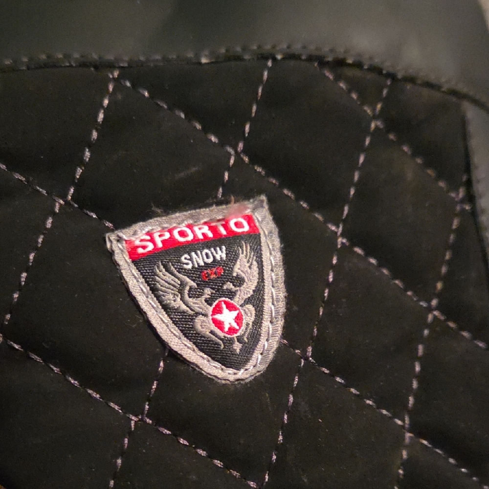 Sporto Black Quilted Snow Boots